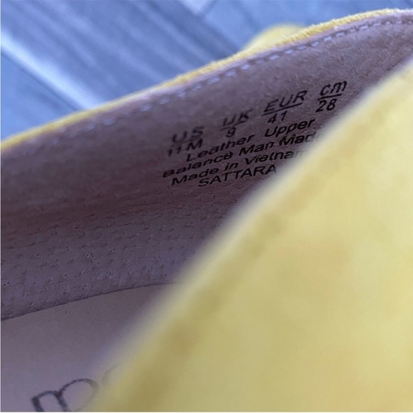 NWT Franco Sarto Sattara Yellow Suede Flats Spring Summer Office Size 11 - Picture 13 of 15